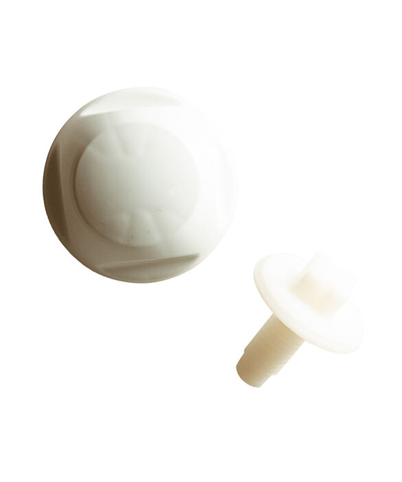 White Cap & Bolt Kit, pdp